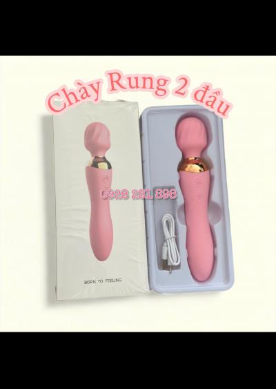 Chày rung 2 đầu siêu mạnh, siêu kích thích